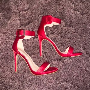 Open toe stiletto heels